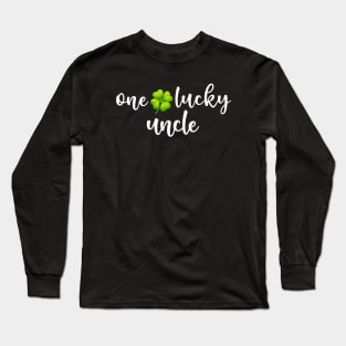 One Lucky Uncle Father's Day St Patrick's T-Shirt Long Sleeve T-Shirt